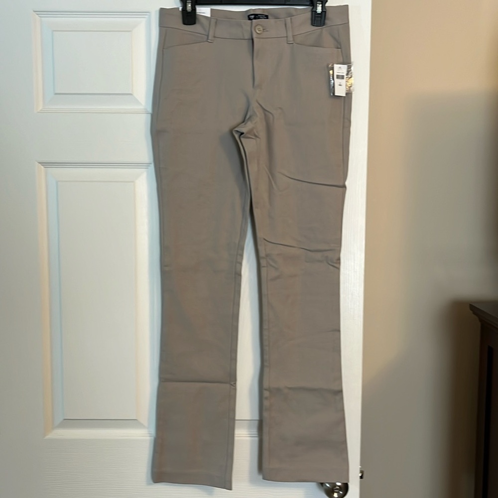 NEW Women’s Gap Slim City Boot Light Gray Stretch Dress Pants Size 2 Regular